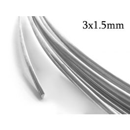 Sterling silver 925 Square Wire 2.5x2.5mm