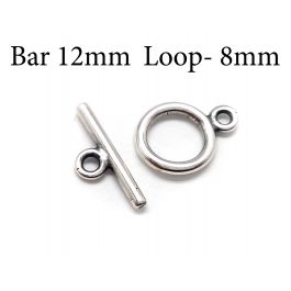 925 Sterling Silver Clasp Ends, 8 mm Quality Tags #2129, 925