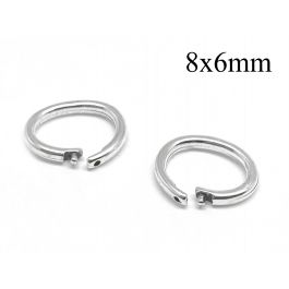 KC 0,8x2,15 mm - Open jump rings, hard wire, sterling silver 925 -  SILVEXCRAFT