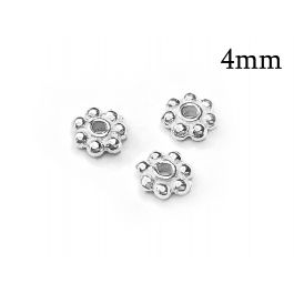 Rhinestone Spacer Beads, 8mm Silver Plated Donut Shaped Beads with Gra –  Small Devotions