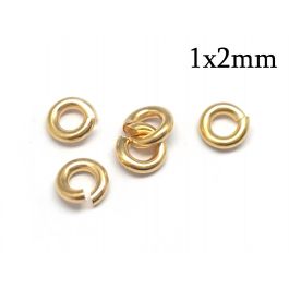 18g Soldered Gold Filled Jump Rings, 9mm OD, 1 mm Wire