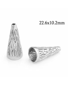 10661s-sterling-silver-925-pattern-cone-22.6x10.2mm-with-holes-8.3mm-and-1.4mm.jpg
