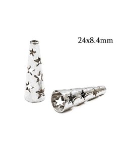 6353s-sterling-silver-925-stars-pattern-cone-24x8.4mm-with-holes-7.3mm-and-2mm-.jpg