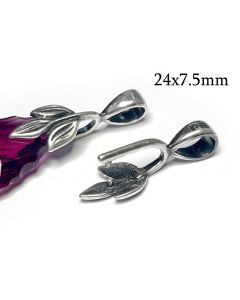 פיוטר מתלה לתליון (בייל) לחיצה 24x7.5ממ עם עלה