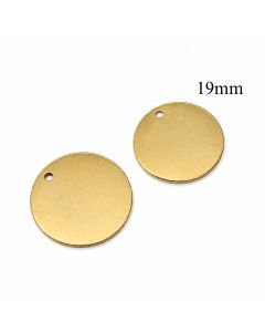Pewter Pewter Round Blanks Pendant 19mm