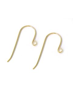  Gold filled French Ear Wire 26mm, 21 Gauge (0.7mm), Ear hooks