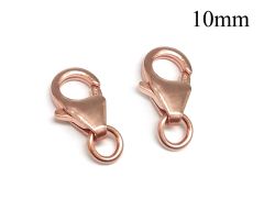 Rose Gold Filled 14K Lobster Claw Clasp 10mm Trigger Clasp with Jump Ring