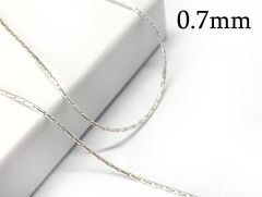 Sterling silver 925 Beading Cardano Chain 0.7mm Unfinished