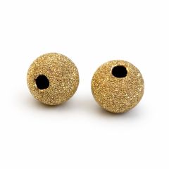 Gold Filled 14K Round Sparkle beads 8mm hole 2.2mm