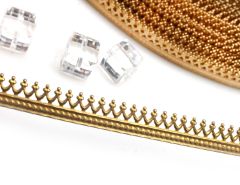 Brass Gallery Bezel Gallery Wire Crown Pattern 5.6mm