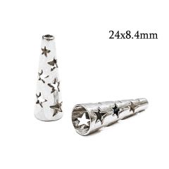 6353s-sterling-silver-925-stars-pattern-cone-24x8.4mm-with-holes-7.3mm-and-2mm-.jpg