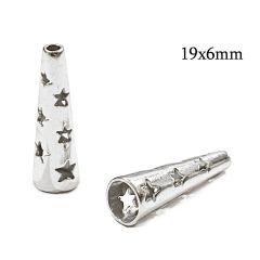 6362s-sterling-silver-925-stars-pattern-cone-19x6mm-with-holes-4.9mm-and-1.4mm-.jpg