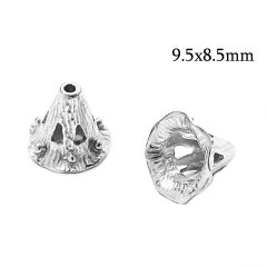 8676s-sterling-silver-925-pattern-cone-9.5x8.5mm-with-holes-5mm-and-1mm-.jpg