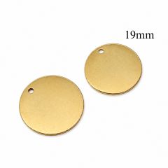Pewter Round Blanks Pendant 19mm