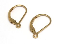 Gold Filled Leverback 16mm Earrings Ear Wire Flat