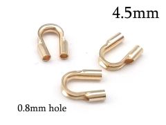 Wire savers Cable Thimble Gold filled Wire Guards 0.032" (0.8mm), Wire protectors