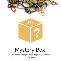Mystery Box - 10grams Mix Brass Beads and Findings with platings and stones