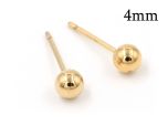 Gold Filled Stud Ball Earrings 4mm