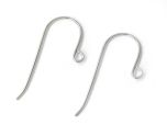  Sterling Silver 925 French Ear Wire 26mm, 21 Gauge (0.7mm), Ear hooks