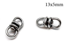 Sterling Silver 925 Revolving Swivel link connector 13x5mm