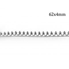 Fine Silver 999 Cast Bezel wire 67mm