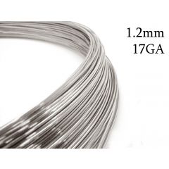 1 Meter 26 Gauge Half Hard Sterling Silver 925 Round Wire 0.4mm