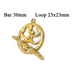 6984-6985b-brass-round-toggle-clasp-decorated-with-flower-loop-23x23mm-bar-30mm.jpg
