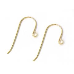 Gold filled French Ear Wire 22mm wire 0.6mm Ear hooks with Ball