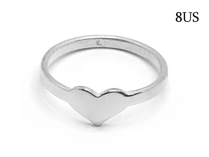 925 heart top ring