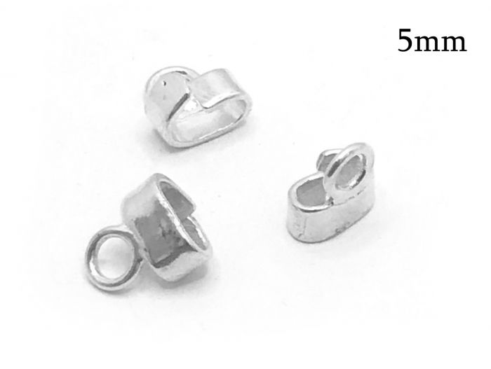 Sterling silver bead discount caps with loops