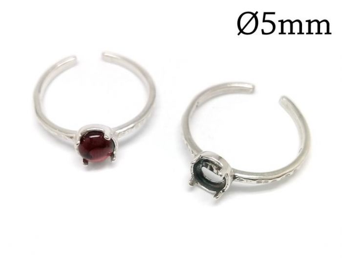 Bezel Cup, 5mm 925
