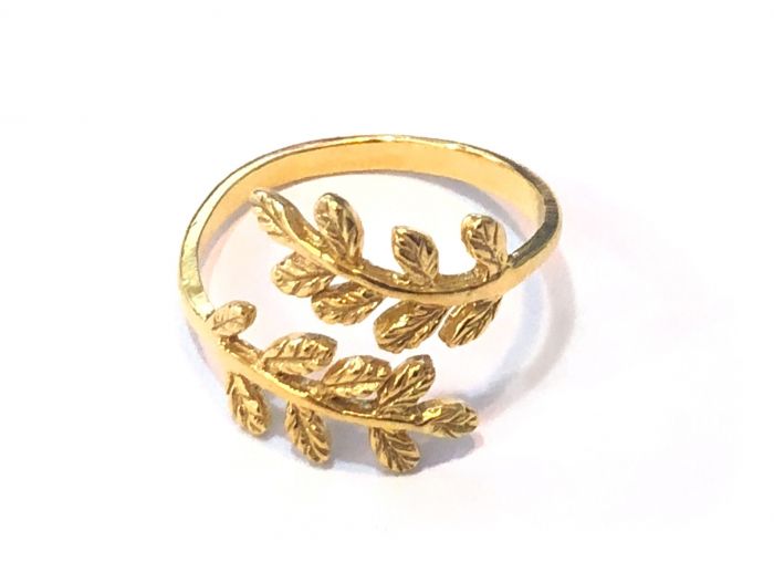 Gold leaf wedding band, ivy leaves ring, comfort fit ring 4 mm | Eden  Garden Jewelry™