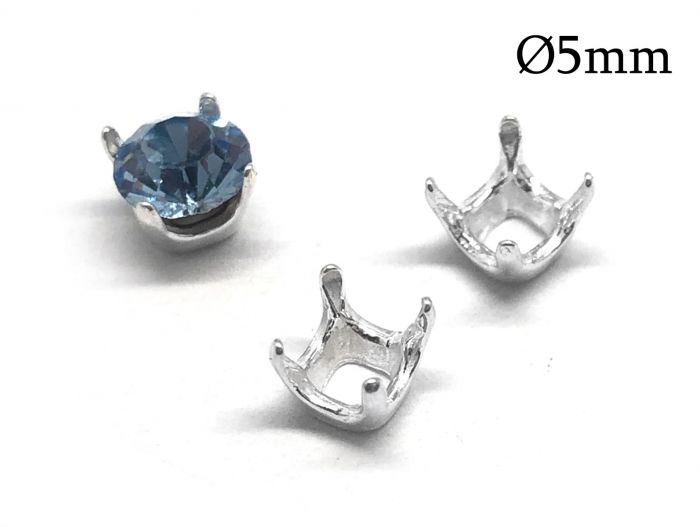 Bezel Cup, 5mm 925
