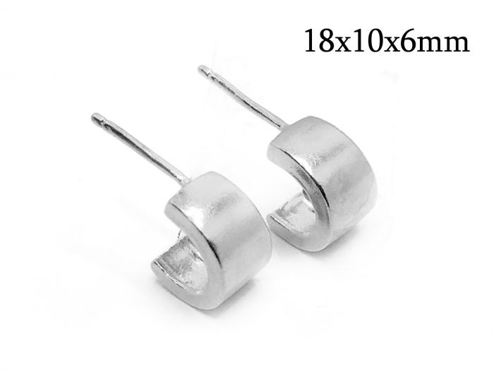 Ameri（アメリ）の「SILVER925 CHUNKY HOOP PIERCE（ピアス（両