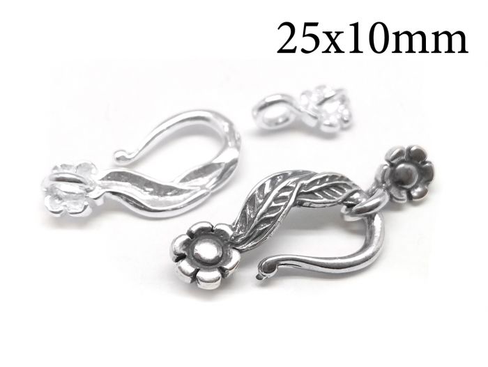 Sterling Silver S Clasp, 925 Stering Silver Hook Clasps, Sterling