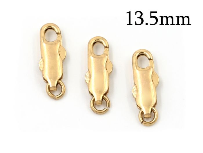 Wholesale 6.5 x 14mm Rectangle Lobster Clasp 14kt Gold Filled