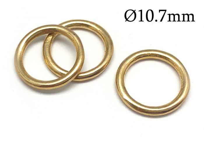 10mm, Jump Rings, Raw Brass Jump Rings, Open Jump Ring, Brass Jump Ring,  Raw Brass Jewelry Finding -  Israel