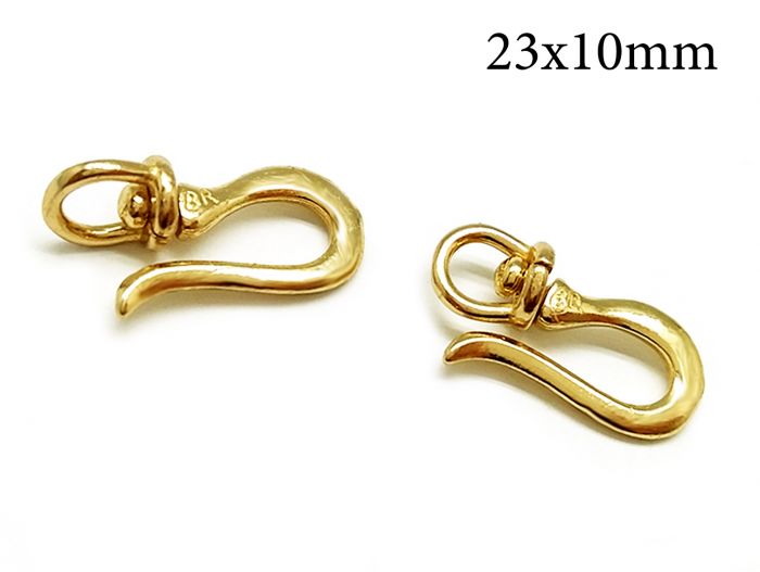 Brass Revolving Hook clasps 23x10mm