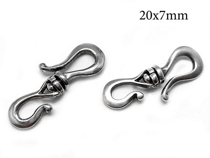 Sterling silver hook clasp on sale