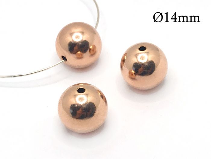 20pc 7x2mm Bumpy Rondelle Spacer Beads, Rose Gold