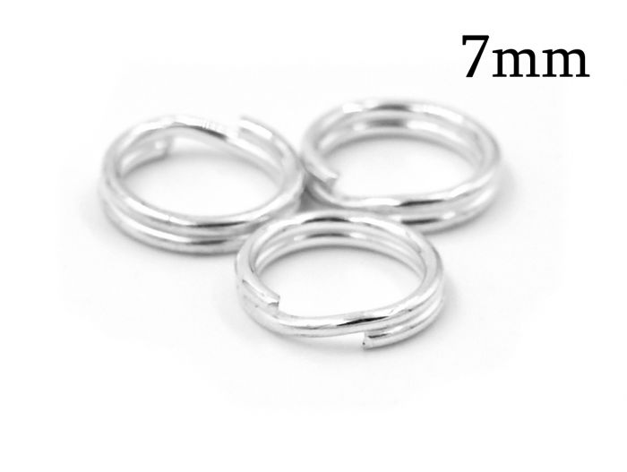 20pcs 100% 925 Sterling Silver Jump Rings Split Ring, Earring