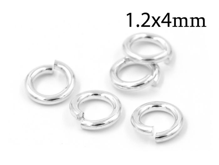 9mm 52pc Silver Plated Twisted Wire Jump Rings, Silver Plated Closed Jump  Rings for Jewelry Making, Metal Jumprings 17 Gauge 