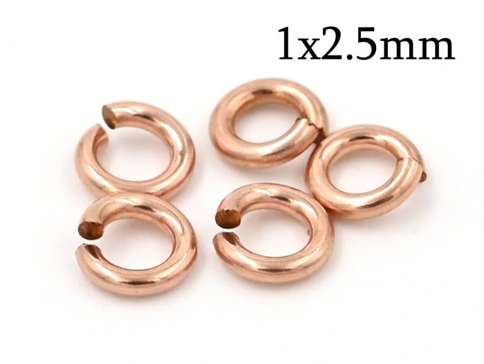 18 AWG Rose Gold Filled Jump Rings