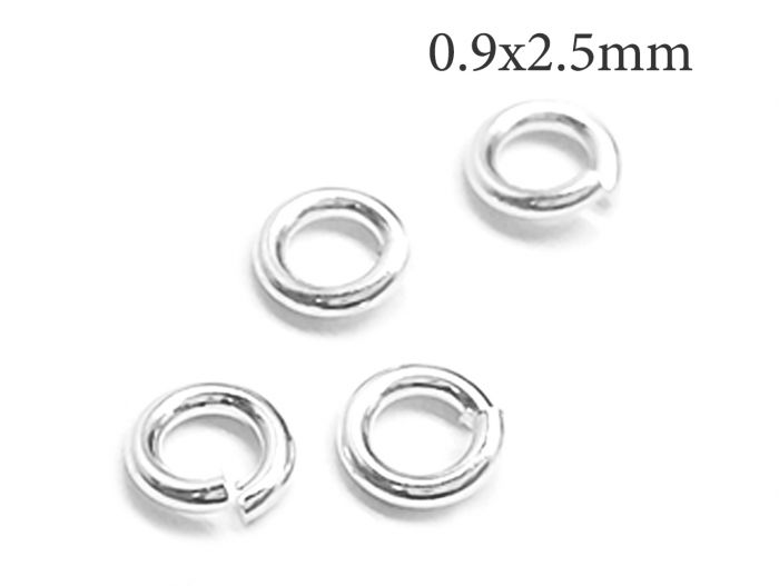 Jump Rings, Open 5mm Diameter 19 Gauge Stainless Steel (50 Pieces