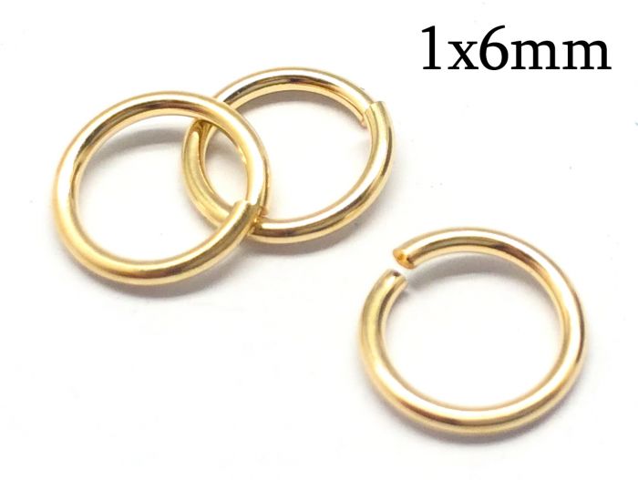 Gold Jump Rings 6mm 1 lb - Watchus