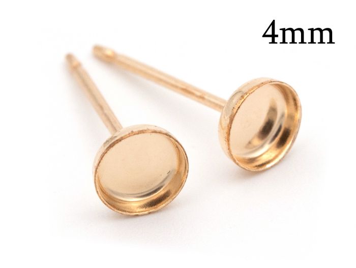 Royal Chain 14K Gold 5mm Linear Cut Post Earring PER10824 | Avitabile Fine  Jewelers | Hanover, MA