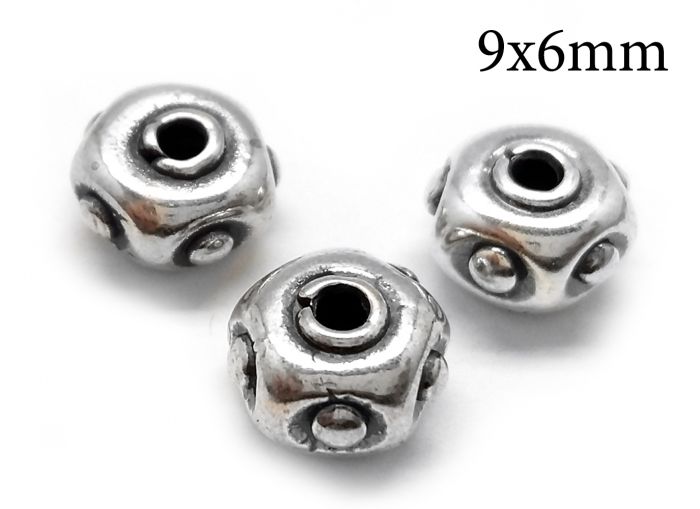 Spacer Bead, 9x6mm Spacer Bead, 9x6mm