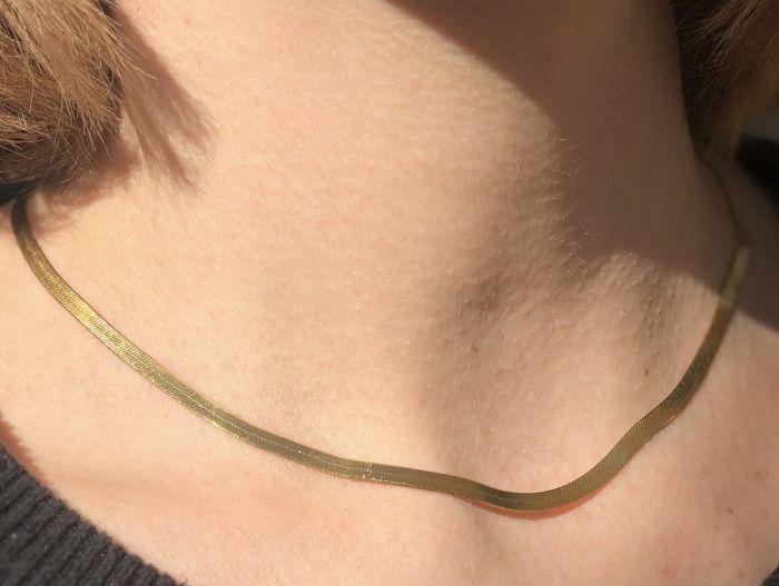 Gold plated new arrivals herringbone chain