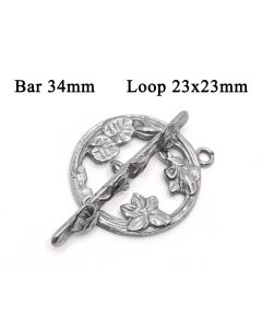 6986-6987s-sterling-silver-925-round-toggle-clasp-decorated-with-flowers-anf-leaves-loop-23x23mm-bar-34mm.jpg
