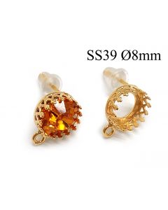 95016-956328b-brass-round-crown-bezel-cup-post-earrings-8mm-with-loop.jpg